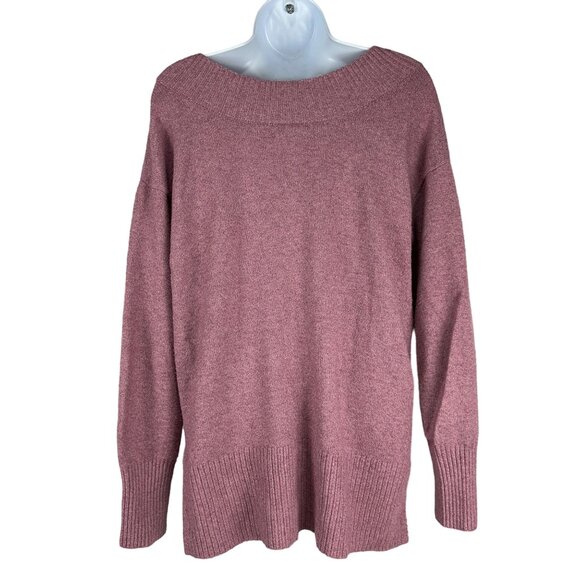 A.N.A. A New Approach Women's V-Neck Pullover Knit Sweater Size M Purple - Picture 4 of 6